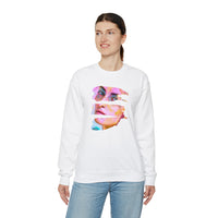 personalized picture on white crewneck sweatshirt - my comfy clothing