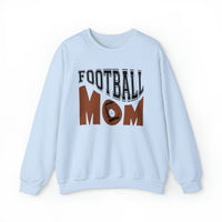  Retro football mom blue oversized sweatshirt - my comfy clothing 