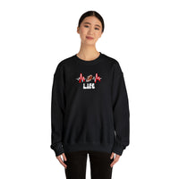 In My Football Mom Era Life Black crewneck Sweatshirt  - My Comfy Clothing