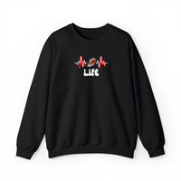 In My Football Mom Era Life Black crewneck Sweatshirt  - My Comfy Clothing