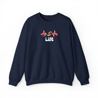 In My Football Mom Era Life navy blure crewneck Sweatshirt  - My Comfy Clothing