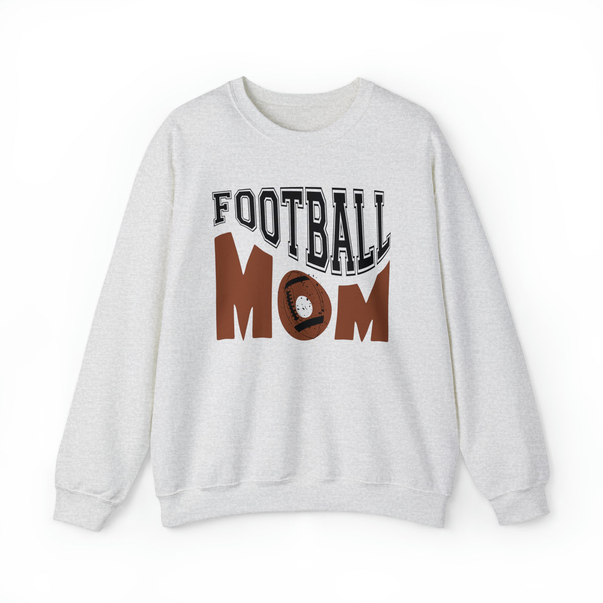  Retro football mom ash grey sweatshirt - my comfy clothing 