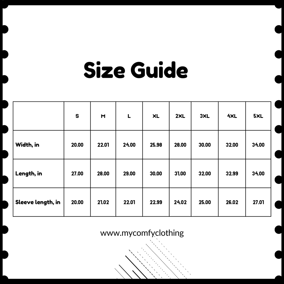 shirt size guide chart for gildan 18000 - my comfy clothing