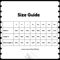 shirt size guide chart for gildan 18000 - my comfy clothing