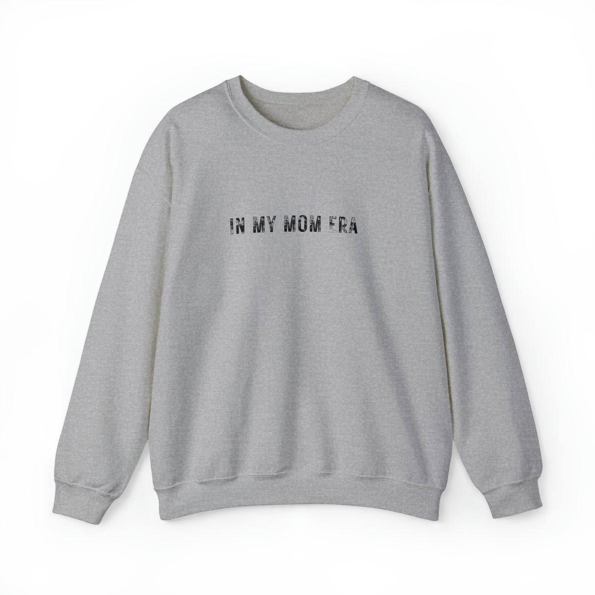 In my mom era vintage grey unisex crewneck sweatshirt - my comfy clothing