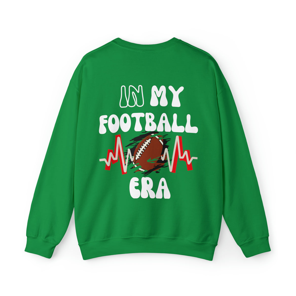 In My Football Mom Era Life Irish green crewneck Sweatshirt  - My Comfy Clothing