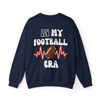 In My Football Mom Era Life navy blue crewneck Sweatshirt  - My Comfy Clothing