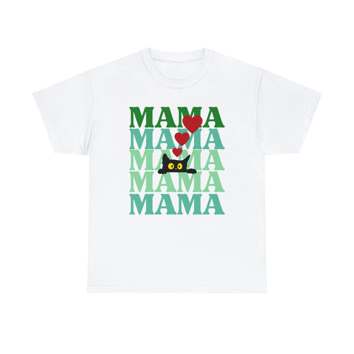 cat mama white t-shirt for cat lovers - my comfy clothing