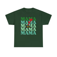 cat mama dark green forest green t-shirt for cat lovers - my comfy clothing