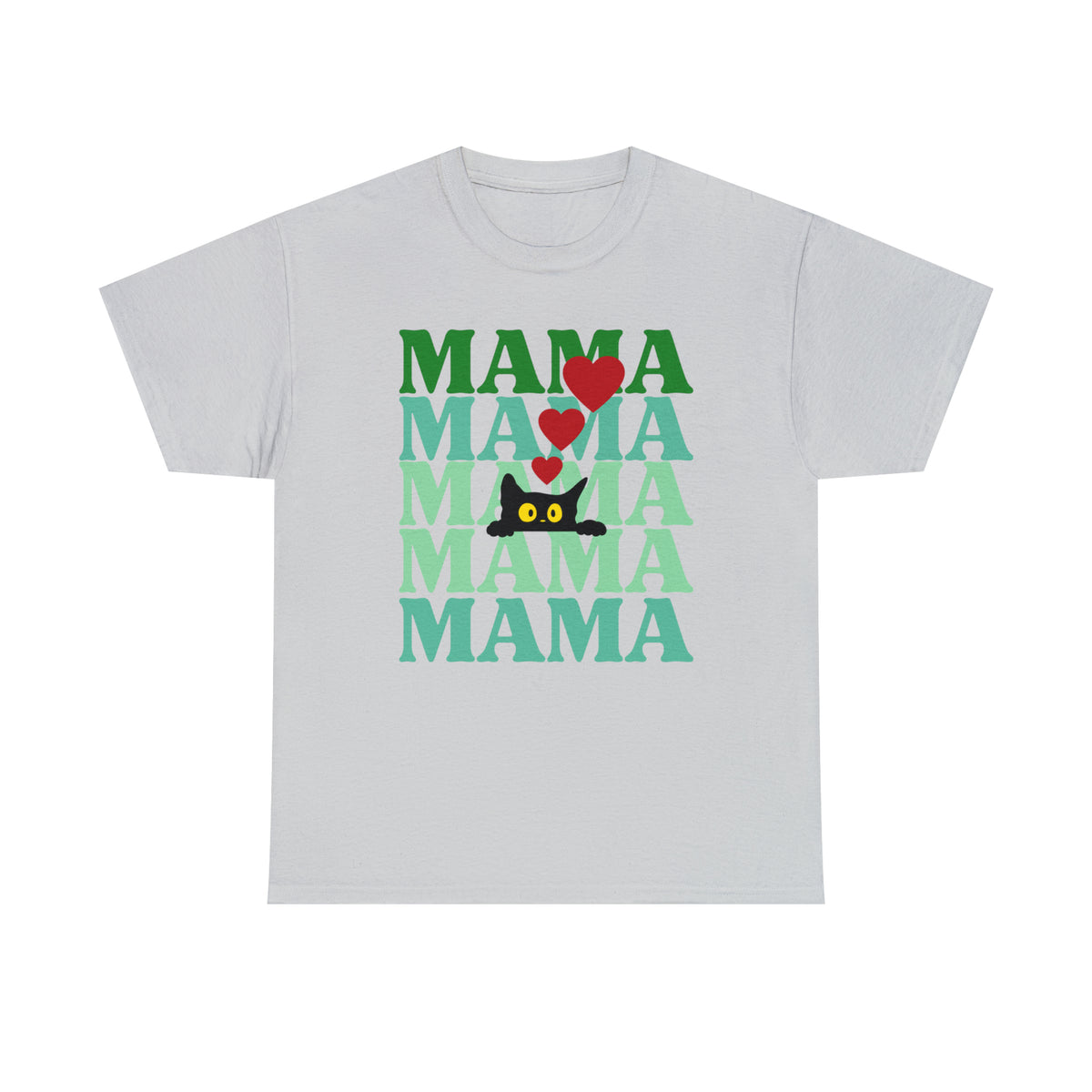 cat mama grey t-shirt for cat lovers - my comfy clothing