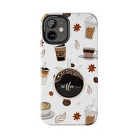 coffee lovers iphone case with coffee cups and espresso in coffee cup - my comfy clothing