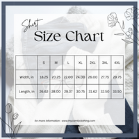 comfort colors 1717 shirt size chart - floral bloom tshirt - my comfy clothing