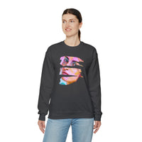 personalized picture on dark grey crewneck sweatshirt - my comfy clothing