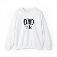 White crewneck first time dad to be grey sweatshirt for first time fathers - my comfy clothing