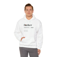 fathers definition fathers day gift long sleeve white sweatshirt - my comfy clothing