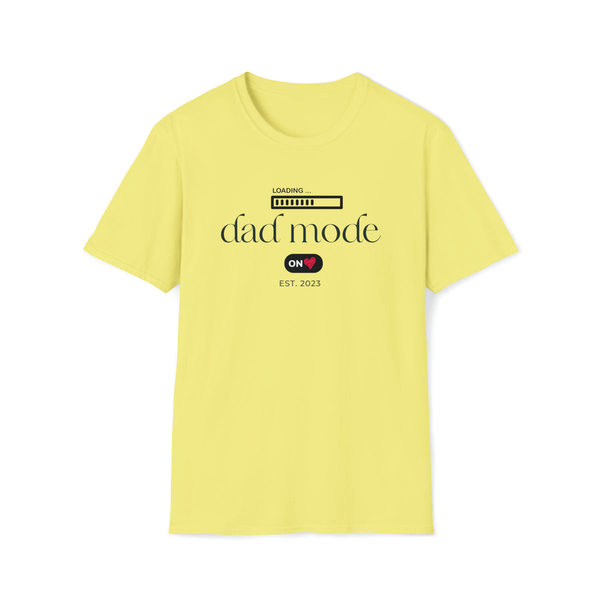 yellow soft cotton t-shirt for fathers day - my comfy clothing