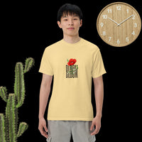 Flower bloom butter yellow short sleeve essential tee shirt for her him - my comfy clothing