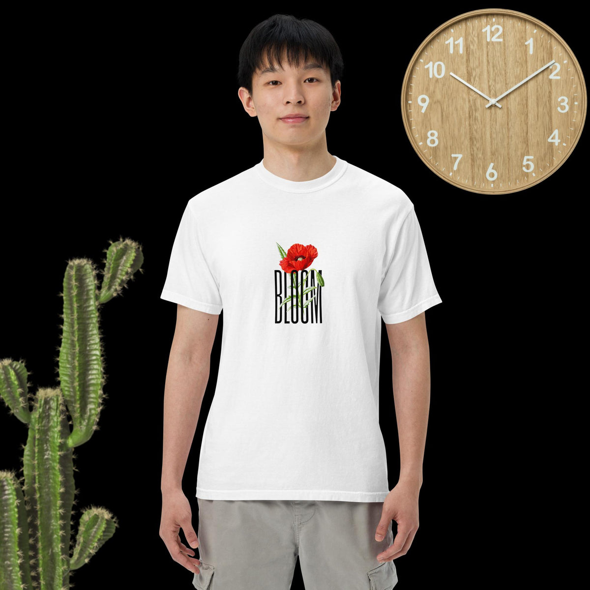 Flower bloom white short sleeve essential tee shirt for her him - my comfy clothing