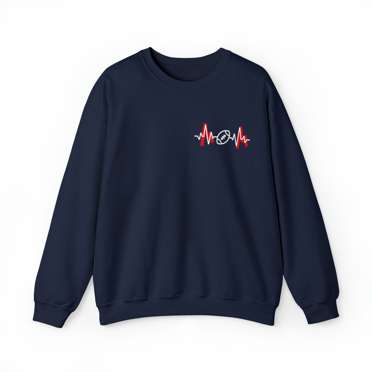 oversized football mom era navy blue sweatshirt - my comfy clothing 