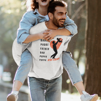 white sweatshirt for fathers day - my comfy clothing