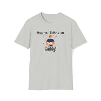 happy first time father's day grey t-shirt gift for daddy father - my comfy clothing