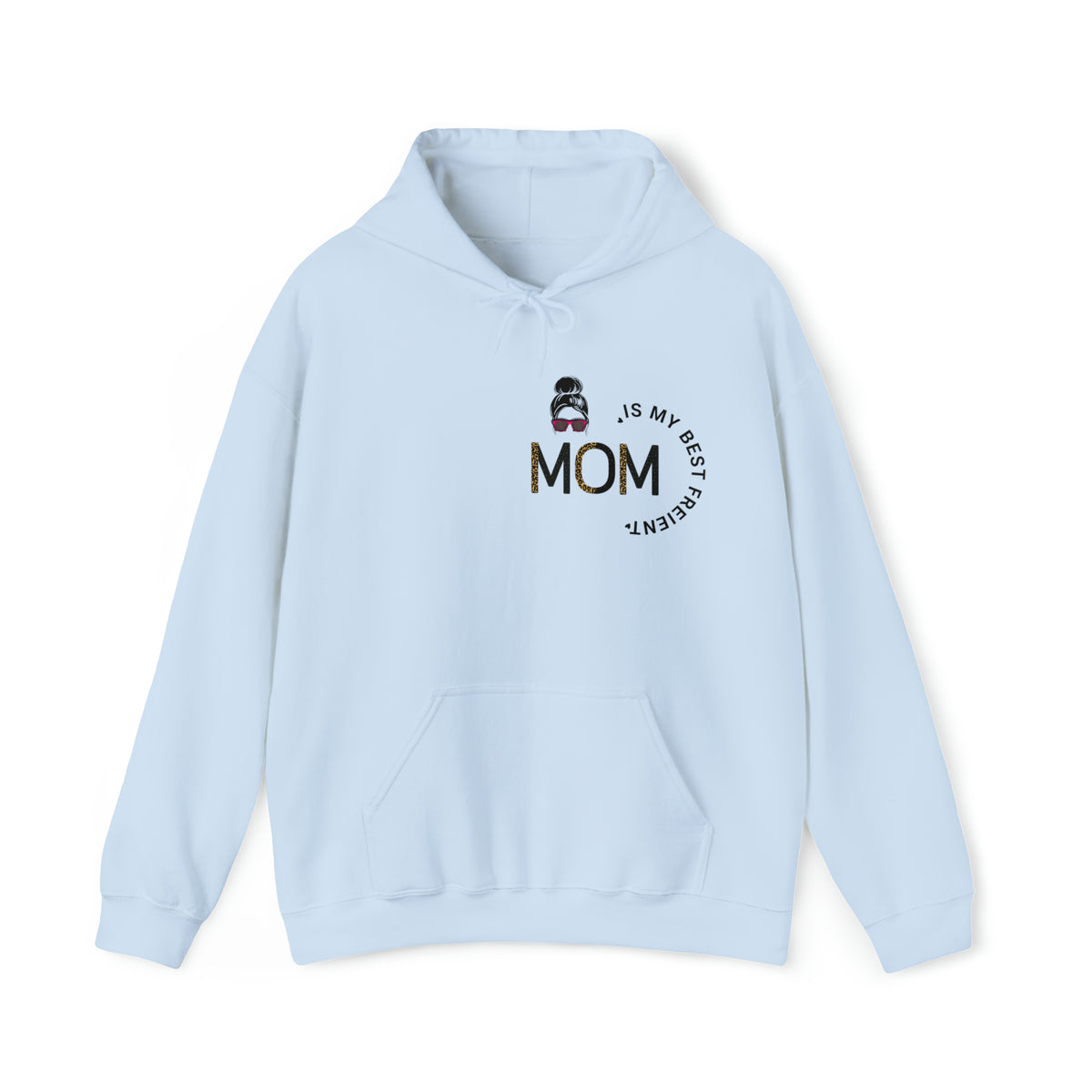 mom is my best friend mothers day gift long sleeve blue hoodie - my comfy clothing