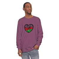 palestine will be free purple plum  long sleeve shirt - my comfy clothing