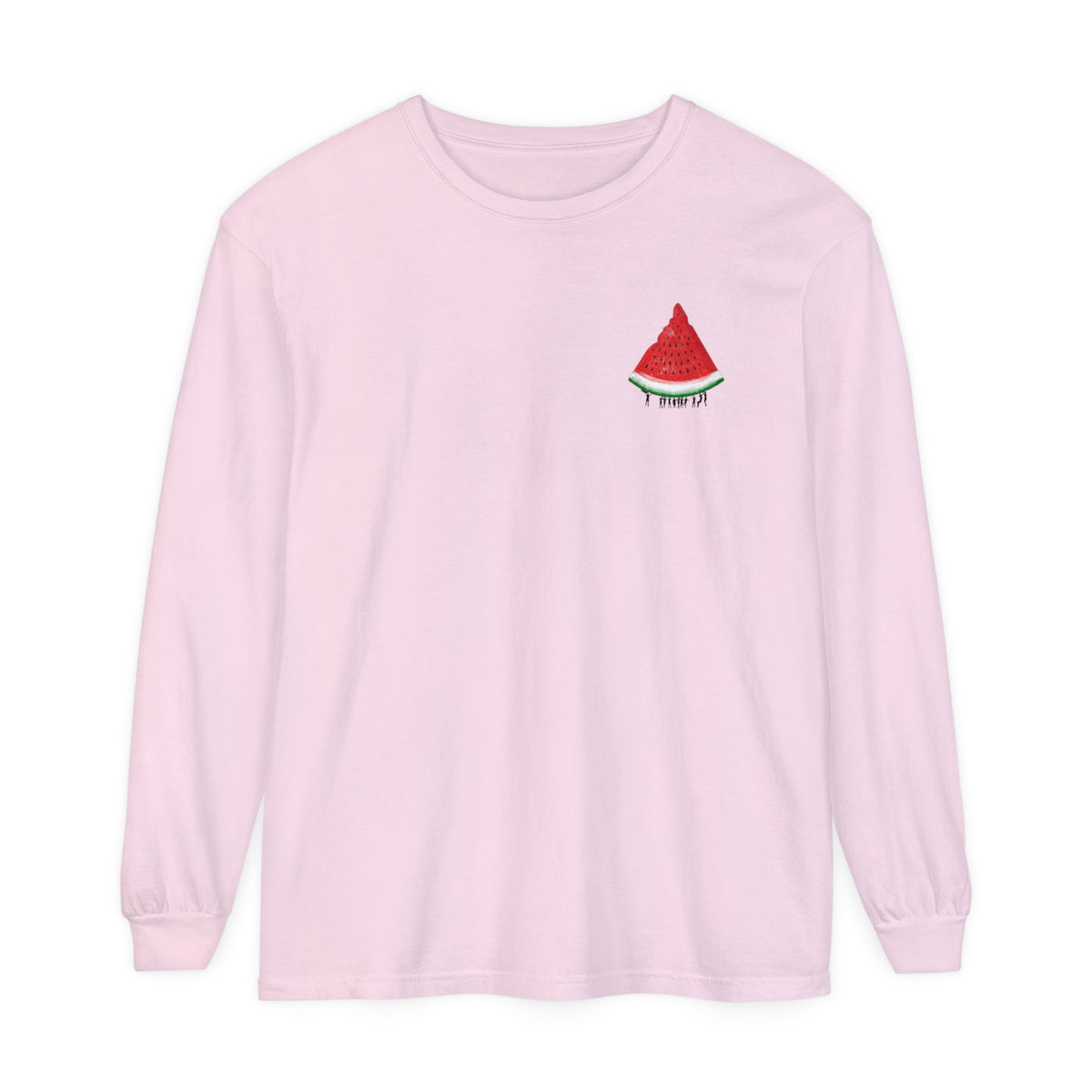 Palestine watermelon pink long sleeve shirt - my comfy clothing