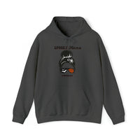 spooky halloween mom mama charcoal grey dark grey hoodie with pockets - my comfy clothing