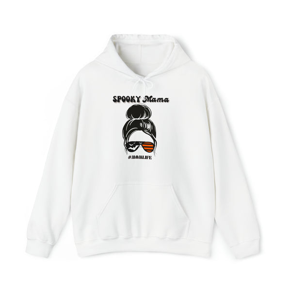 spooky mama mom life white halloween hoodie sweatshirt - my comfy clothing